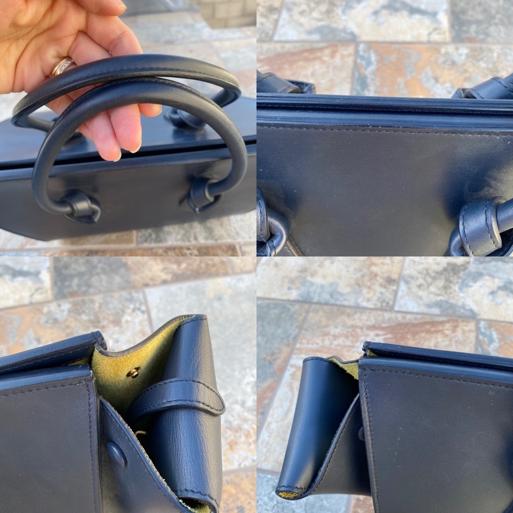 SOLD Celine Small Tie Palmalato Leather Tote - Picture 7 of 15